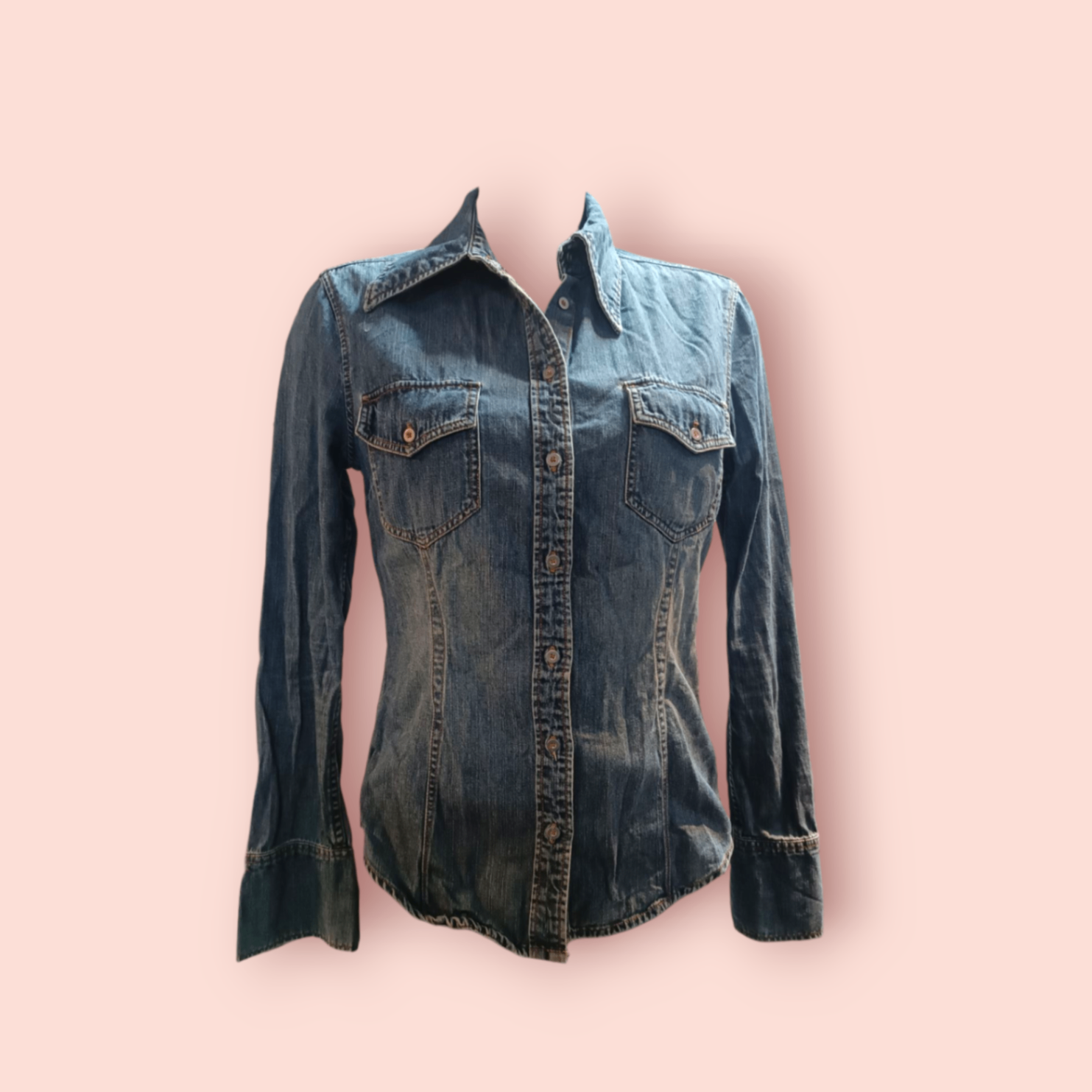 Hennes Jeanshemd S Blau