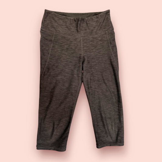 H&M Dreiviertel Leggings S Grau gemustert