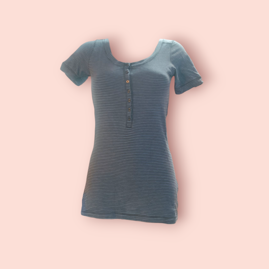 Divided T-Shirt S Blau und Weiß