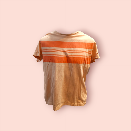 Tommy Hilfiger T-Shirt S/M Rosa, mit dunkelrosa Streifen