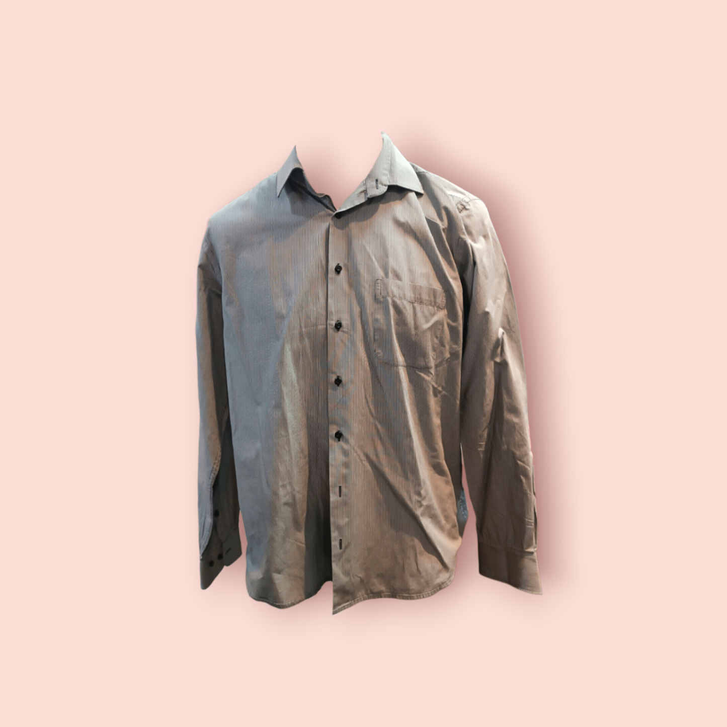 Andrew James Easy care Hemd L Schwarz-Weiß kariert