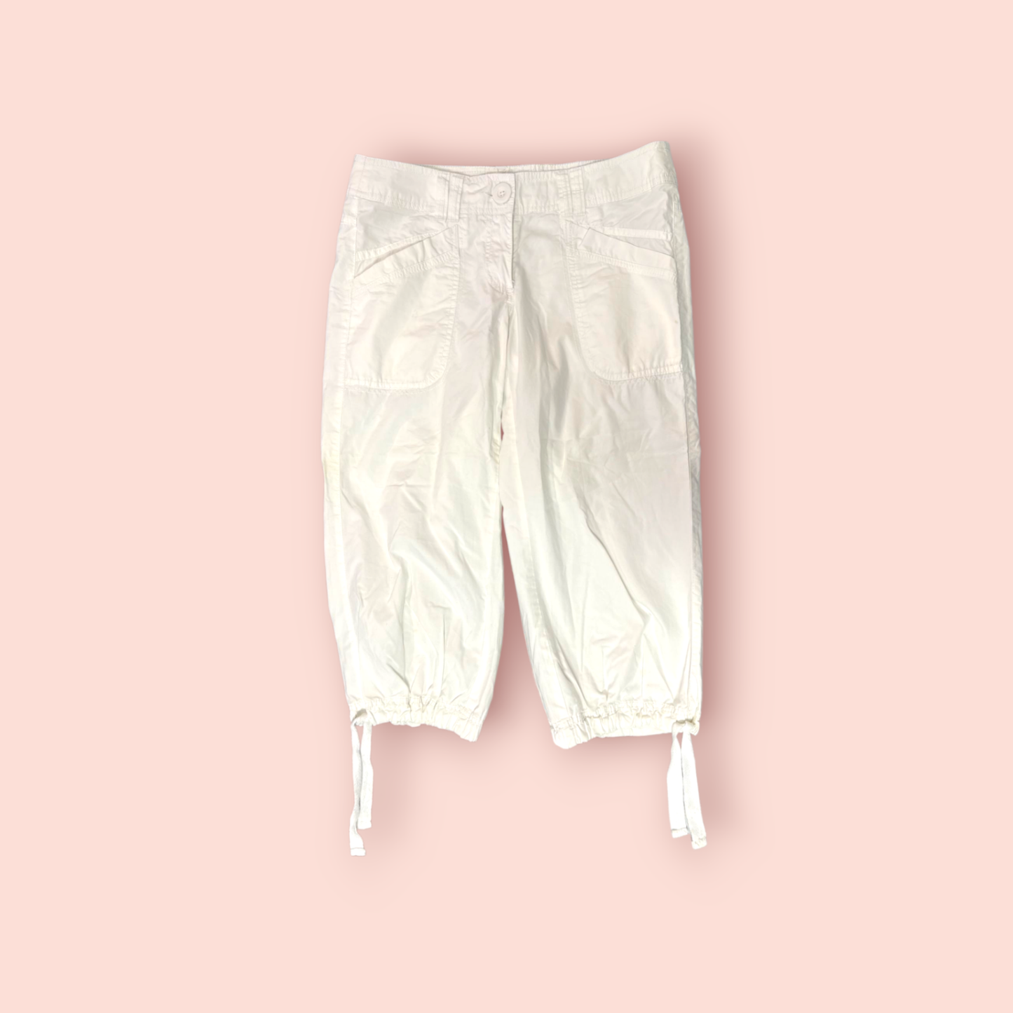 H&M Dreiviertel Hose 38 Weiß
