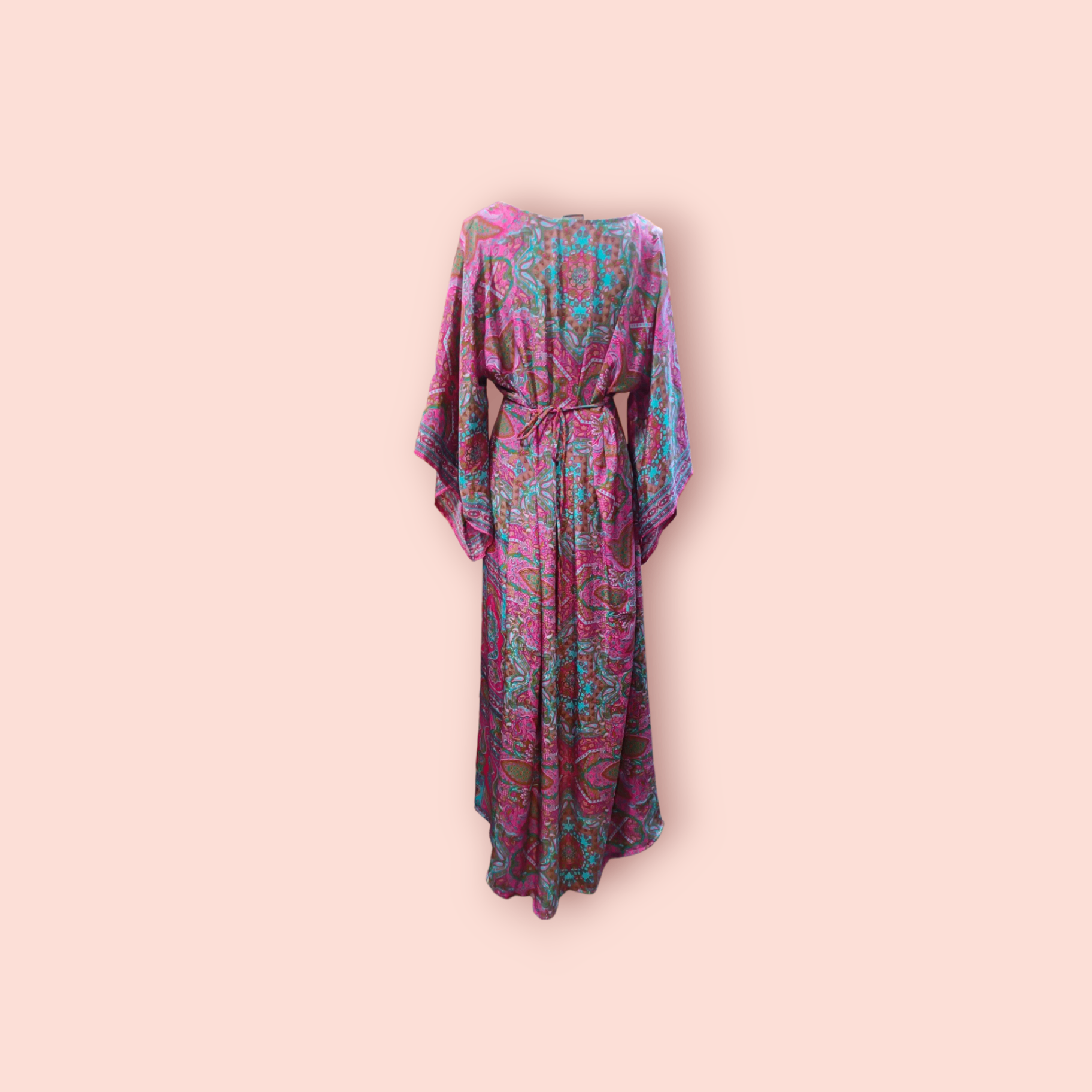 Bohoo fashion Kleid L/XL Pink, Blau, Gold, Grün