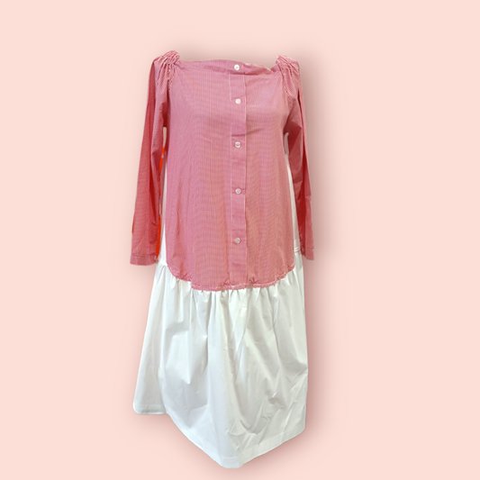 E.D. Kleid XL Rot und Weiß