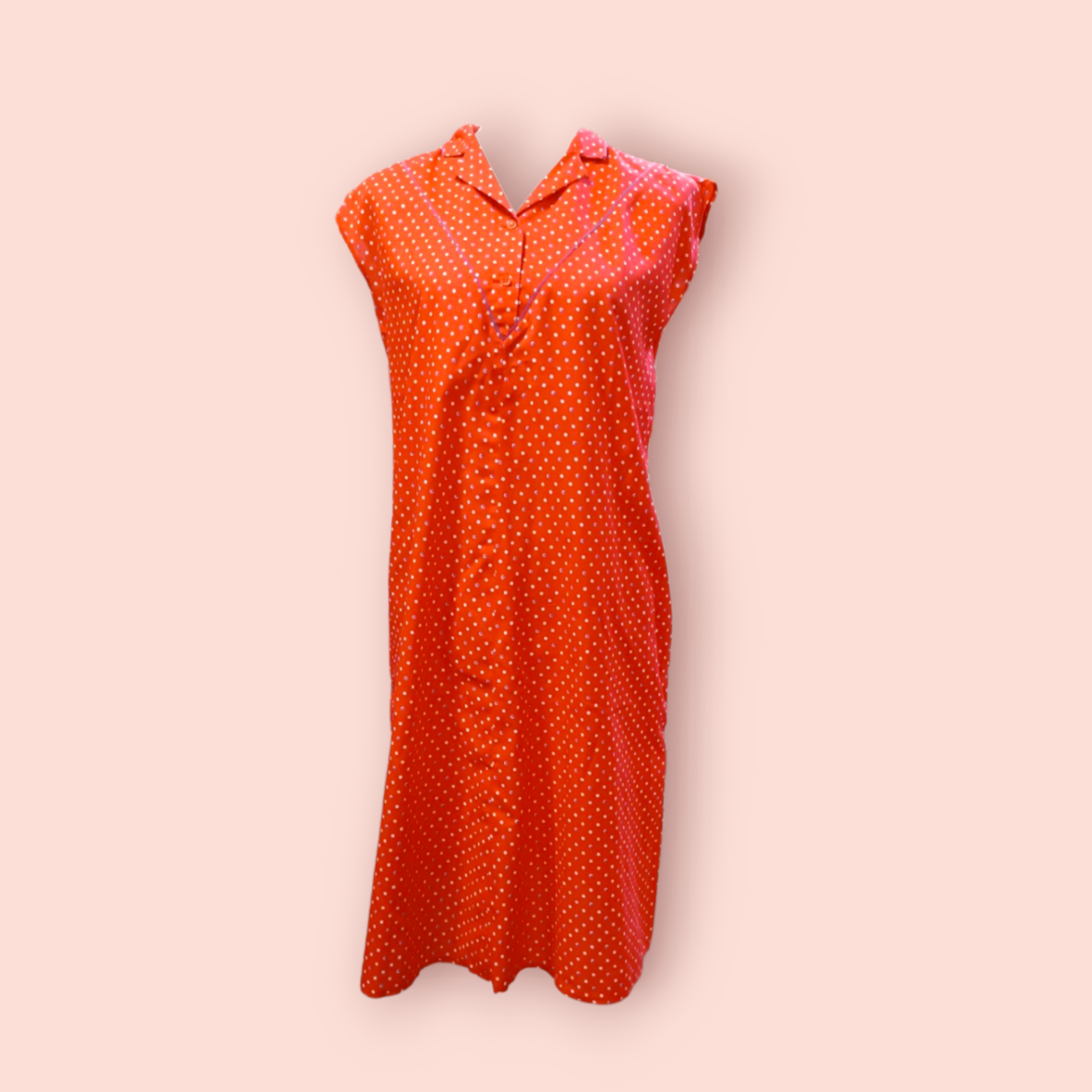 Kleid M Rot mit weißen, blauen und gelben Blumen