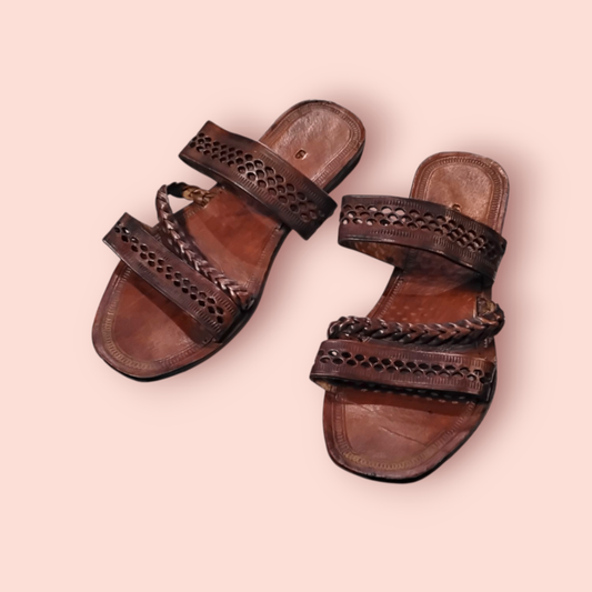 Ledersandalen 40,5 Braun