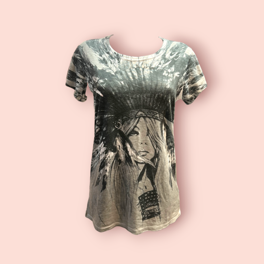 Zara T-Shirt S Mehrfarbig