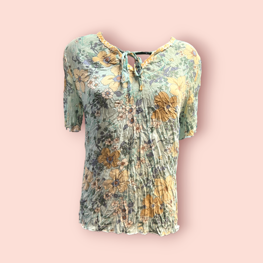 Forget Me Not Bluse M Mehrfarbig mit Gelb und Blau