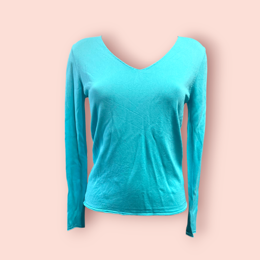 Langarmshirt 36 Türkis