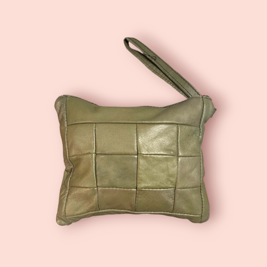 Ledertasche Olive