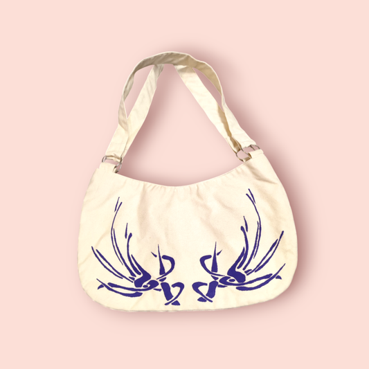 Handtasche Weiss-Blau