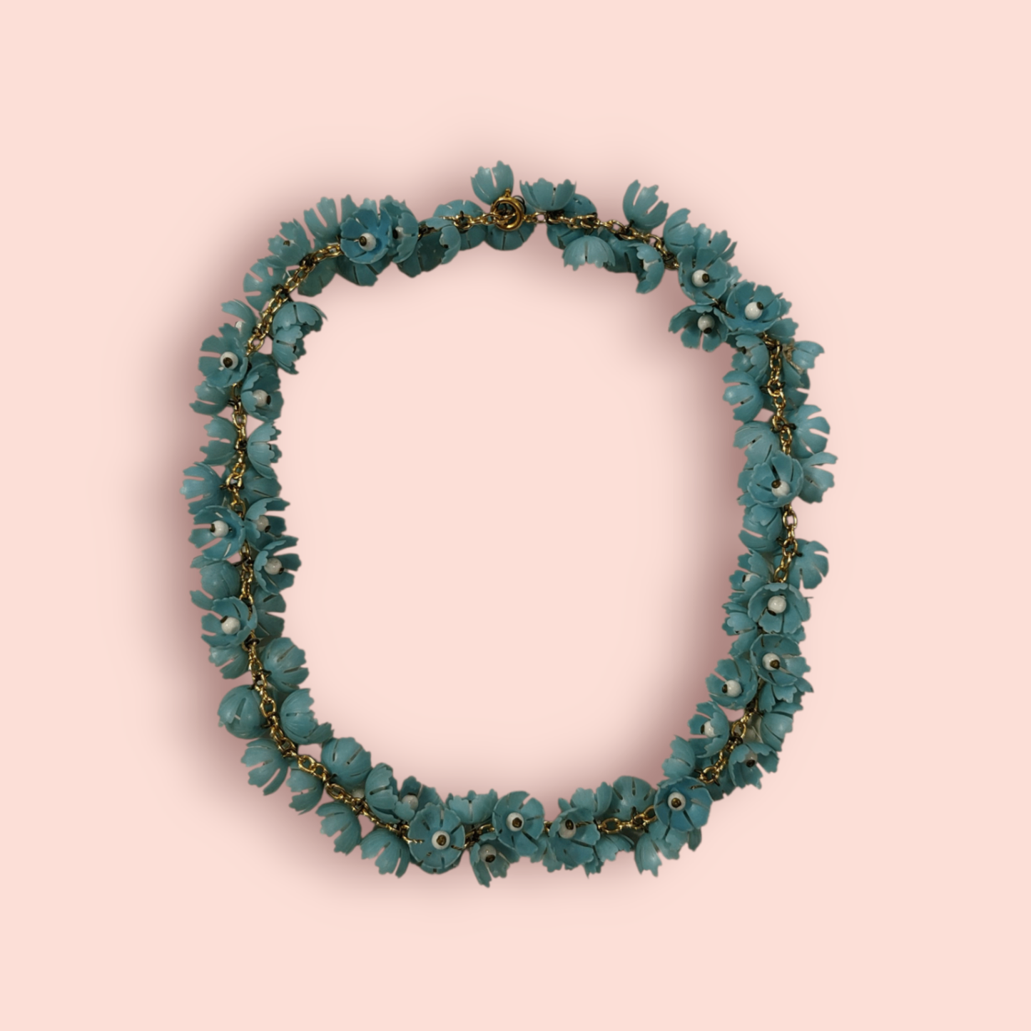 Vintage Halskette Blau