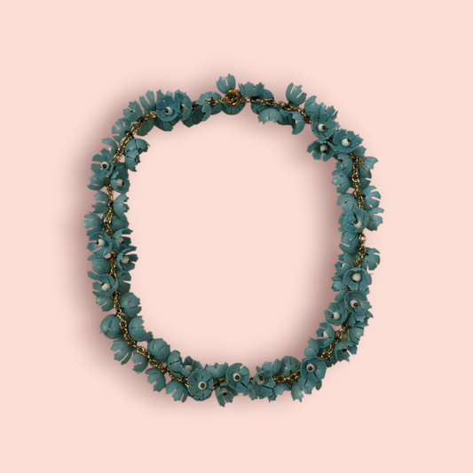 Vintage Halskette Blau