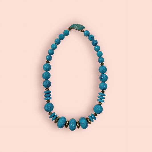 Vintage Halskette Blau