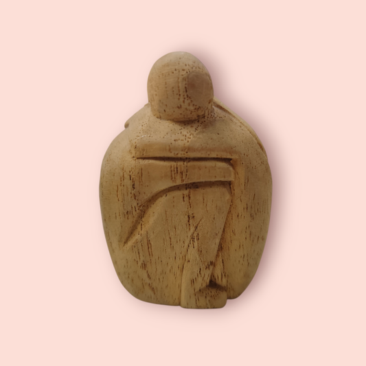 Skulptur mini Naturholz