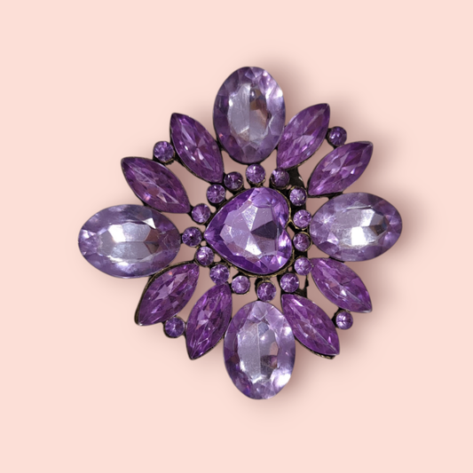 Brosche Violett