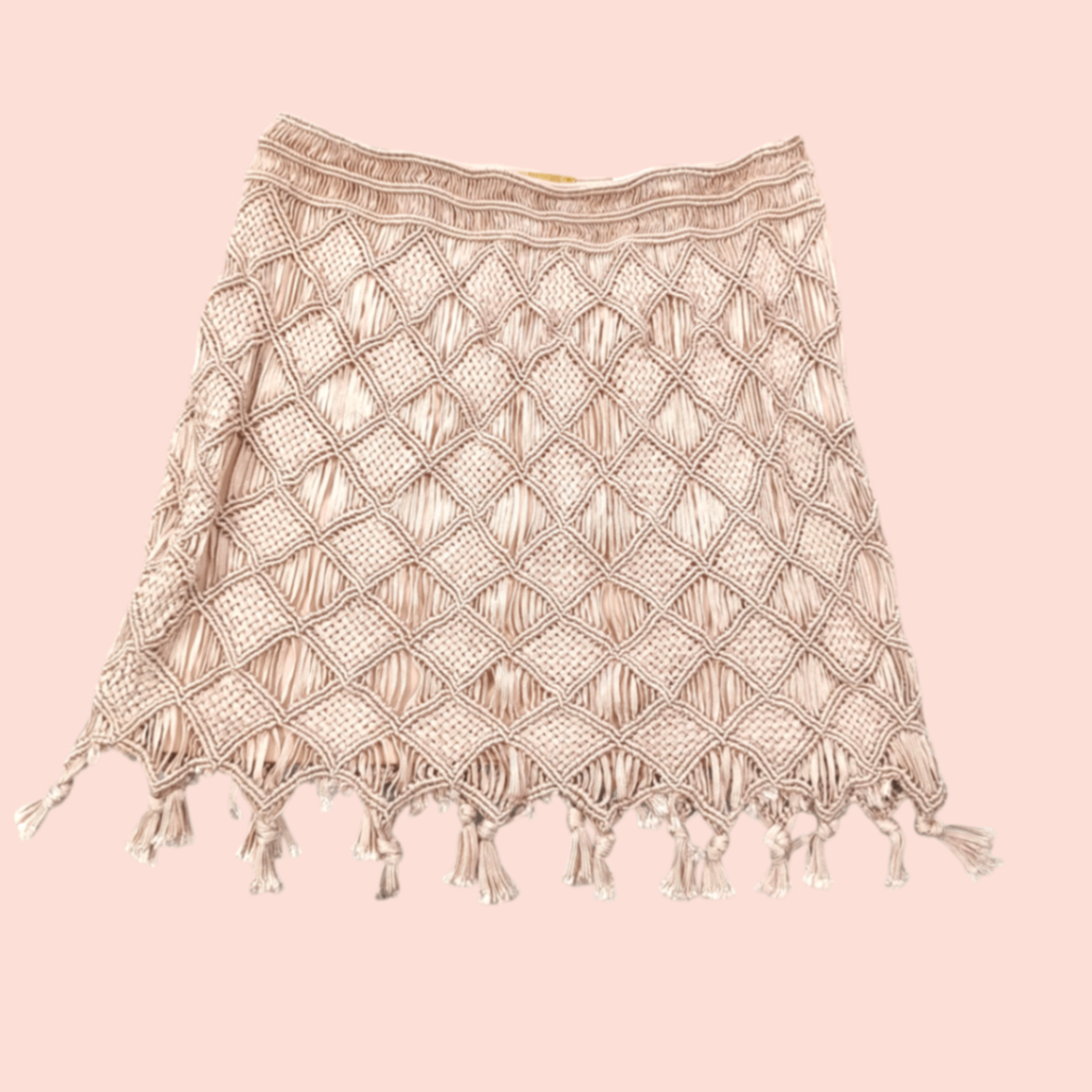 H&M Rock XS Rosa Strickmuster