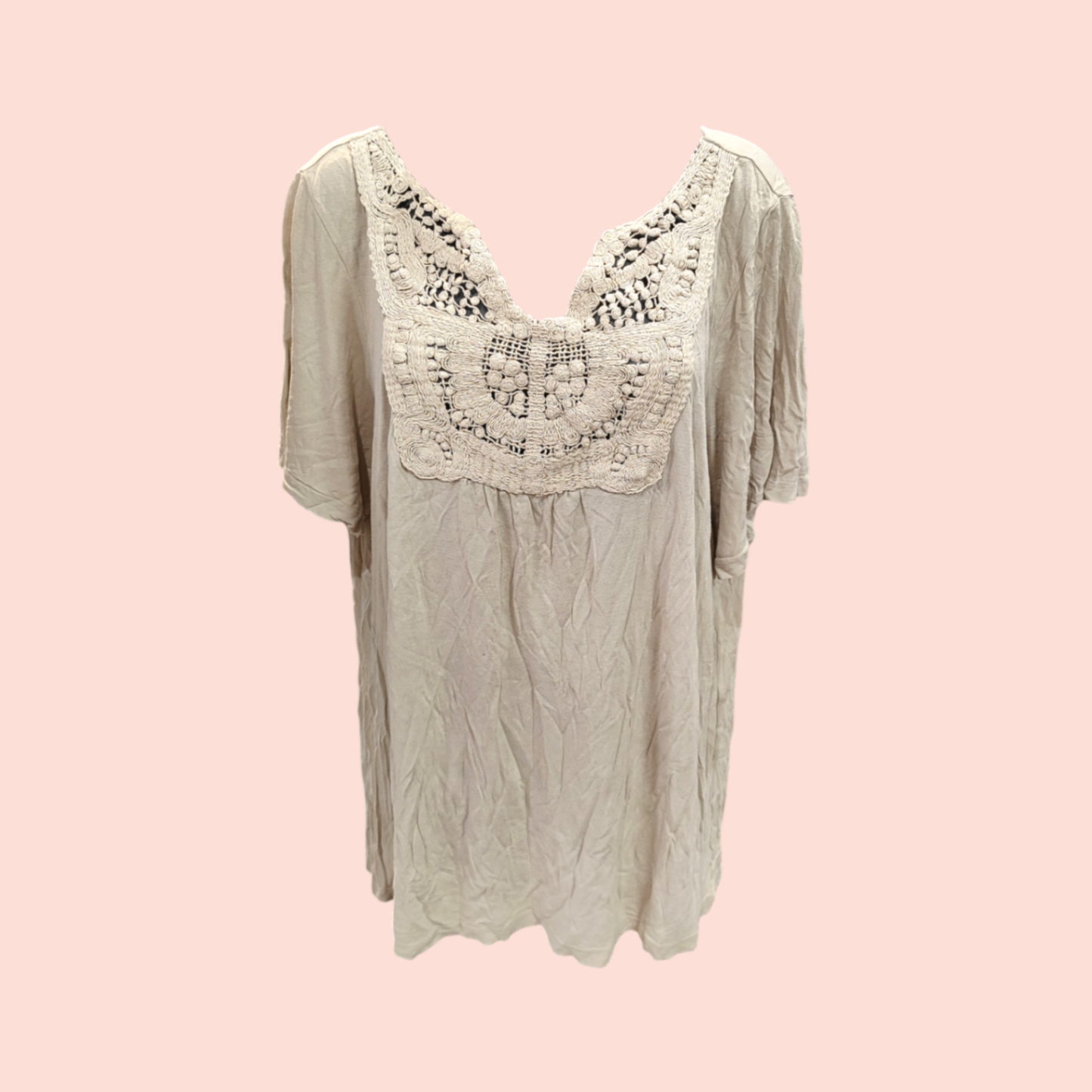 H&M T-Shirt 2XL Beige