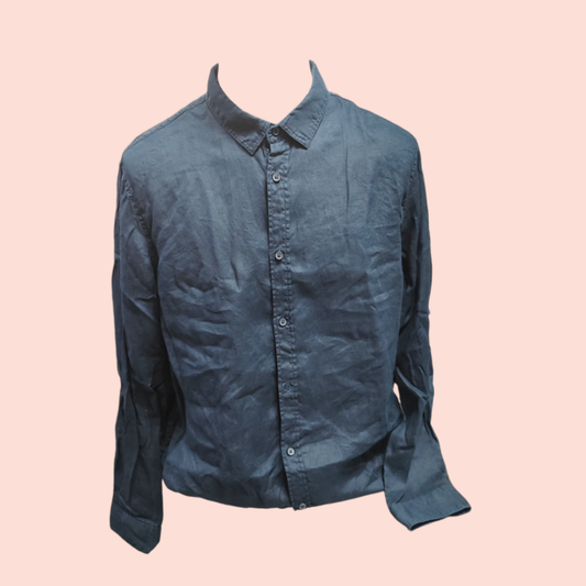 C&A Leinenhemd XL Einfärbig