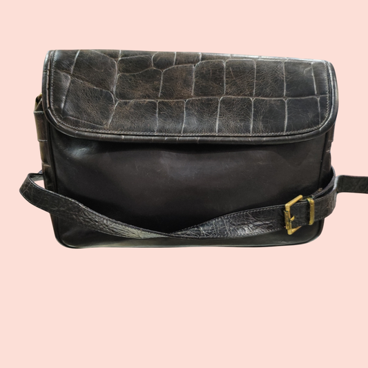 Furla Vintage Umhängetasche Schwarz