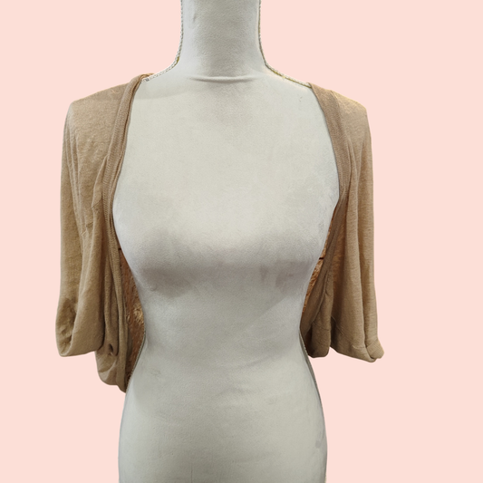 Angela Davis Strickjacke S/M Beige
