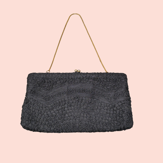 Vintage Abendtasche Schwarz