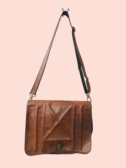 SOHO Umhängetasche Leder Braun