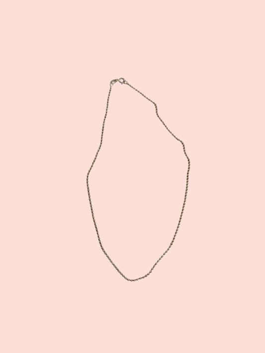 Kette feine Perlen Silber