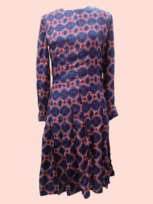 Givenchy Nouvelle Boutique Seidenkleid M/L Kariert