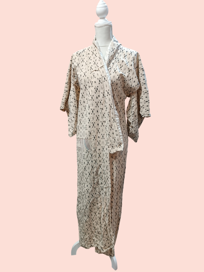 Vintage handgemacht Kimono XL Seide