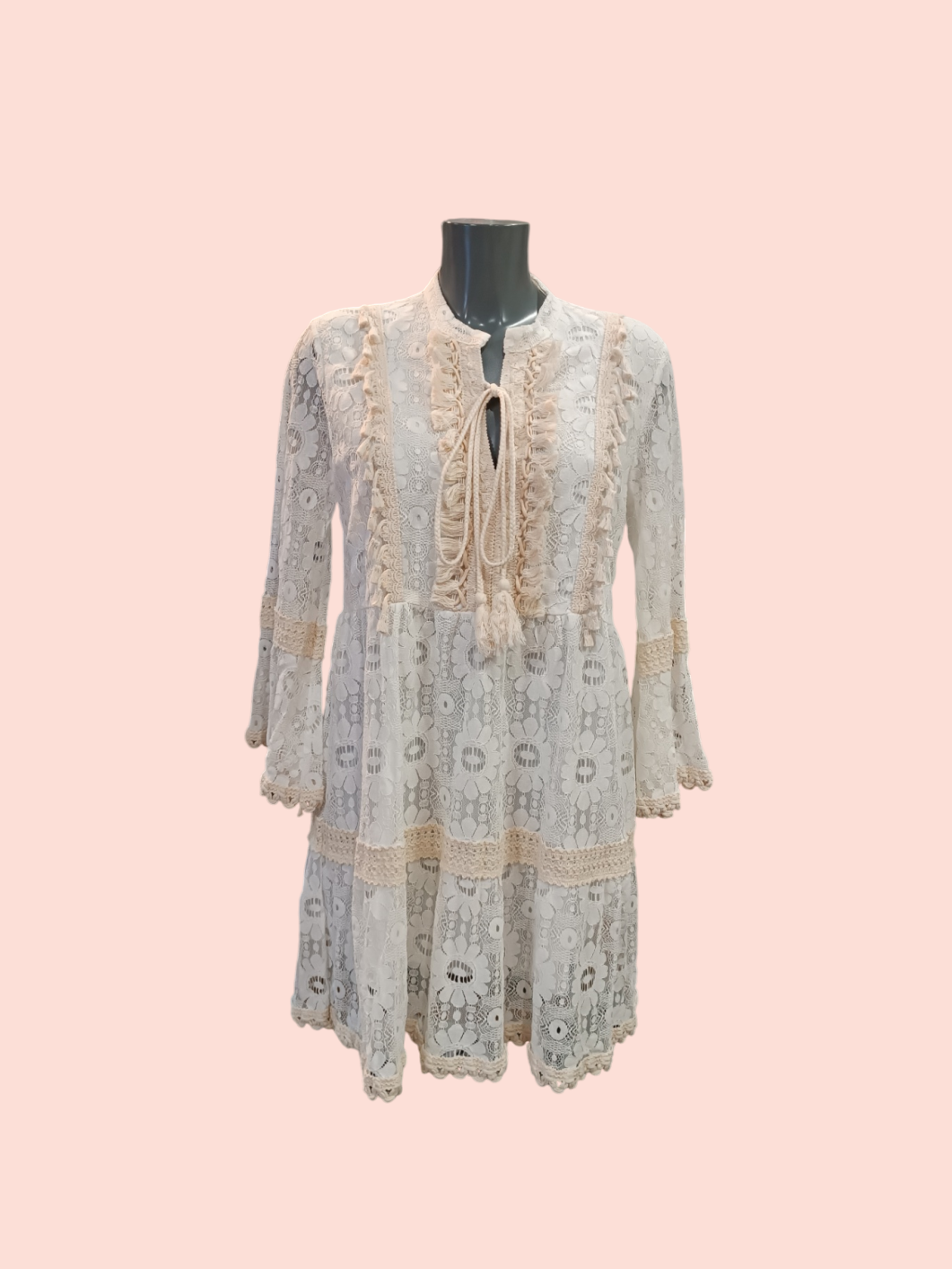 INEO Couture Kleid L/XL Beige