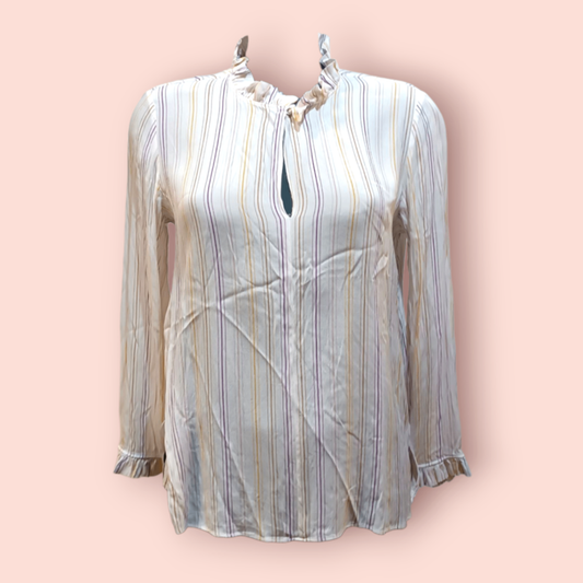 Massimo Dutti Bluse M Gestreift