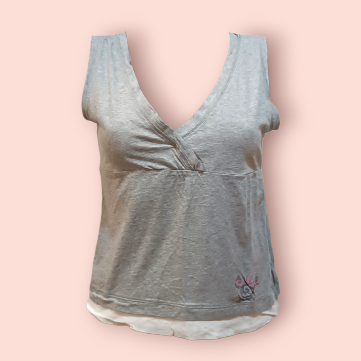 T-Shirt S Einfarbig mit Details
