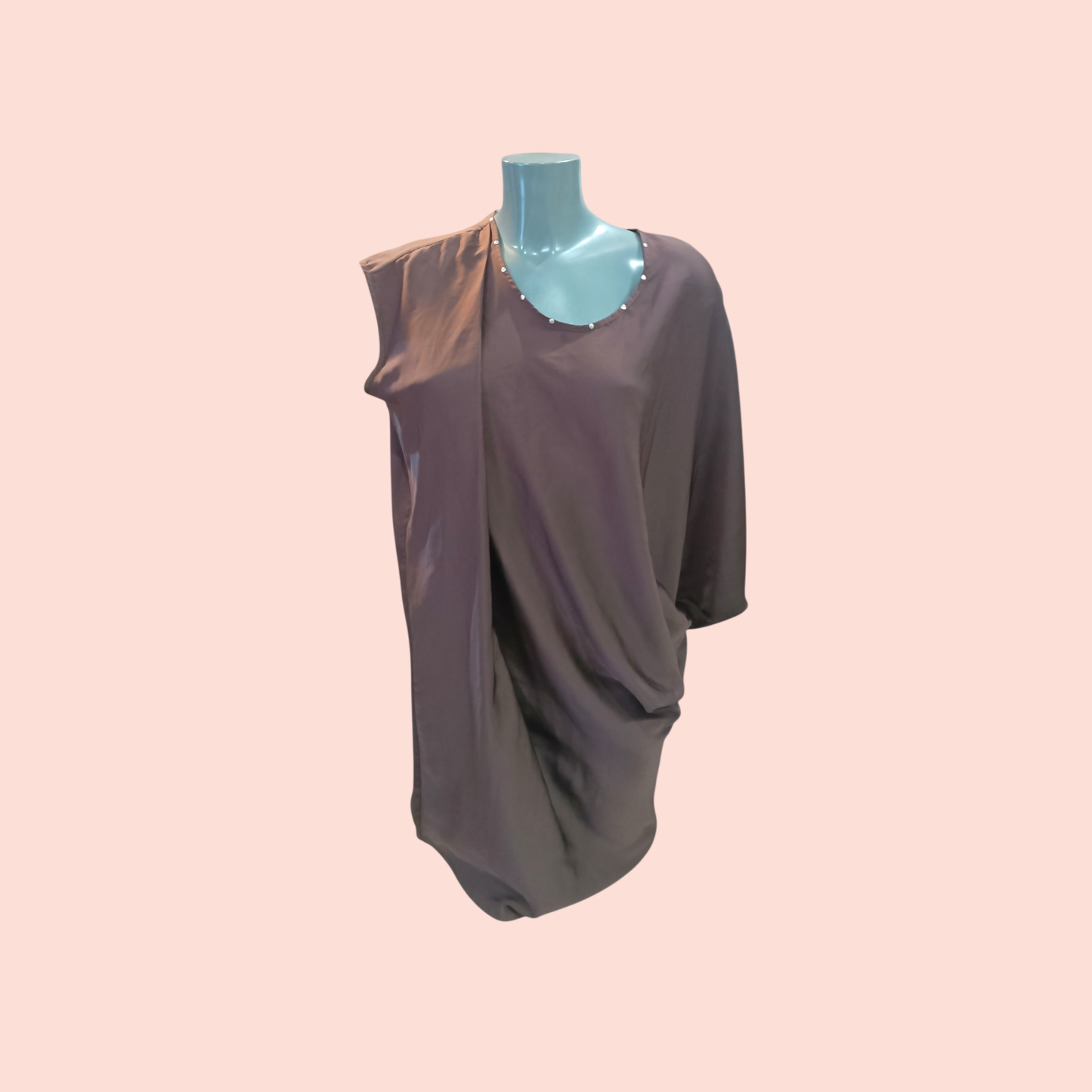 Calzedona Bluse/Top L/XL dunkel, einfärbig