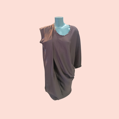 Calzedona Bluse/Top L/XL dunkel, einfärbig