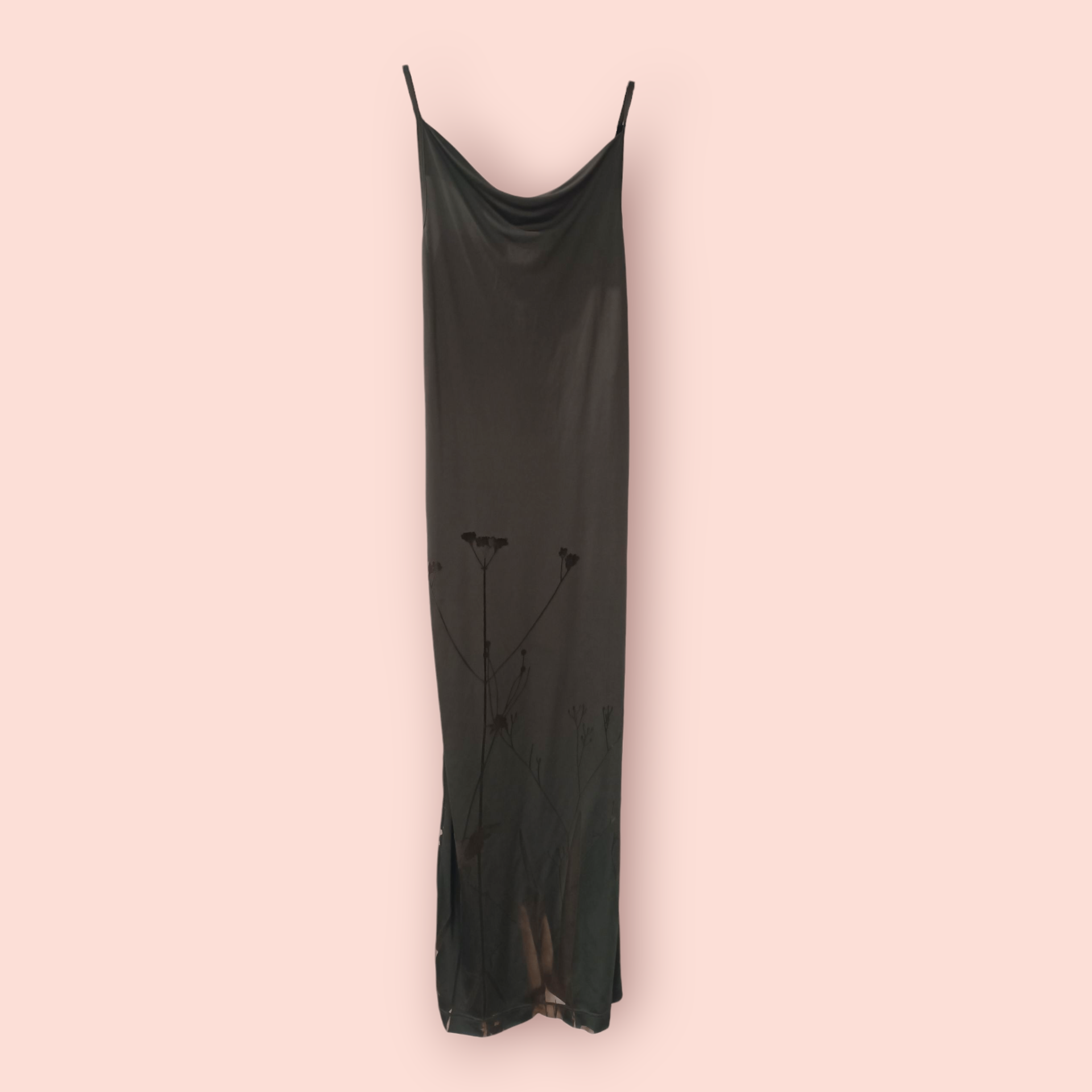 Marc Cain Kleid S/M dunkelgrün mit Blumen