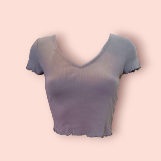 Clockhouse T-Shirt S Cropped einfärbig