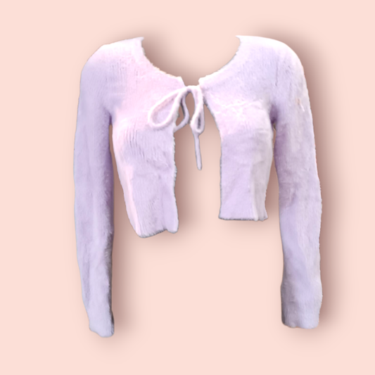 Clockhouse Cardigan S Lila Flausch