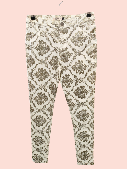EYLEX Hose S Weiss und Gold