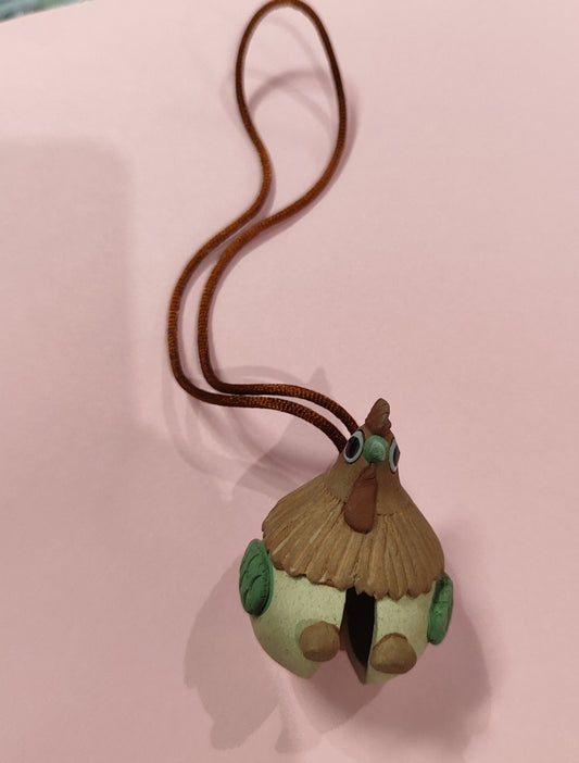 Huhn Deko Beige, Grün, Braun, Schwarz