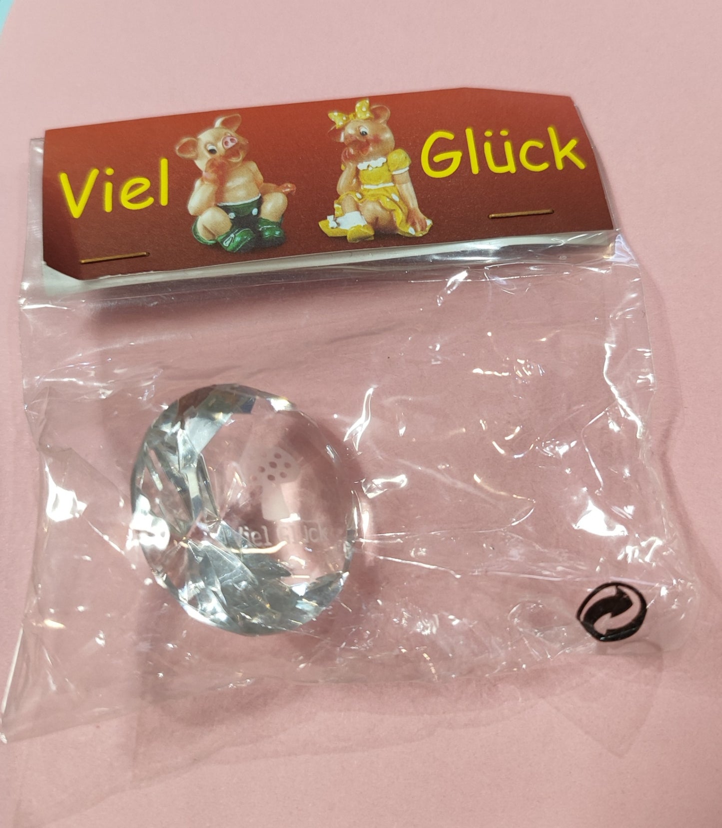 Glücksbringer Deko Transparent