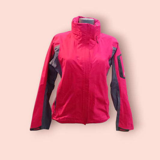 ACE Kapuzenjacke S Pink mit Grau