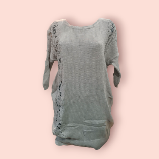 Wrangler Pulloverkleid M Grau