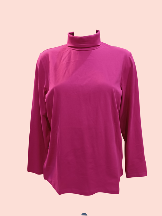 Rollkragenshirt M Pink