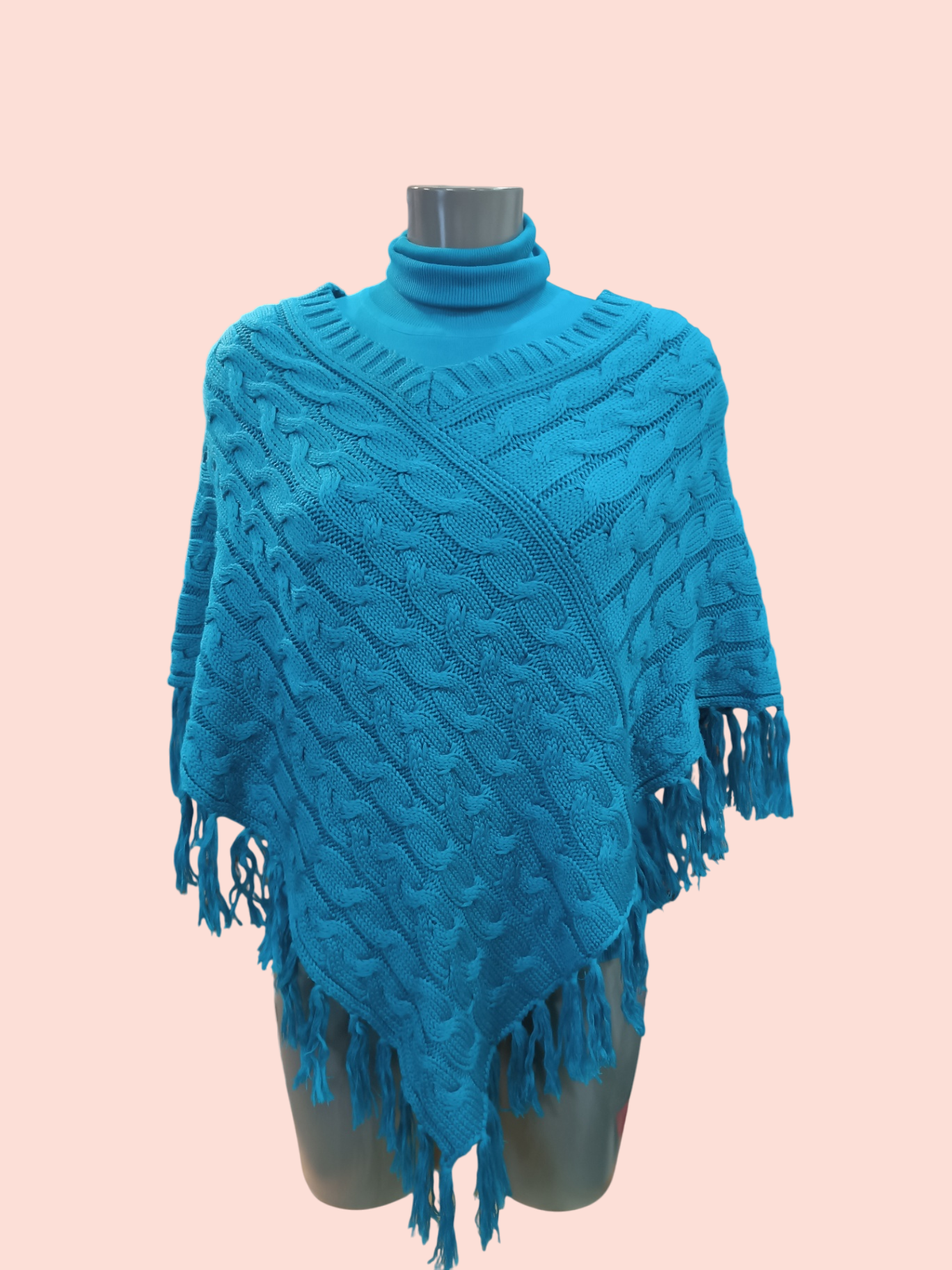 Jones Poncho One Size Blau