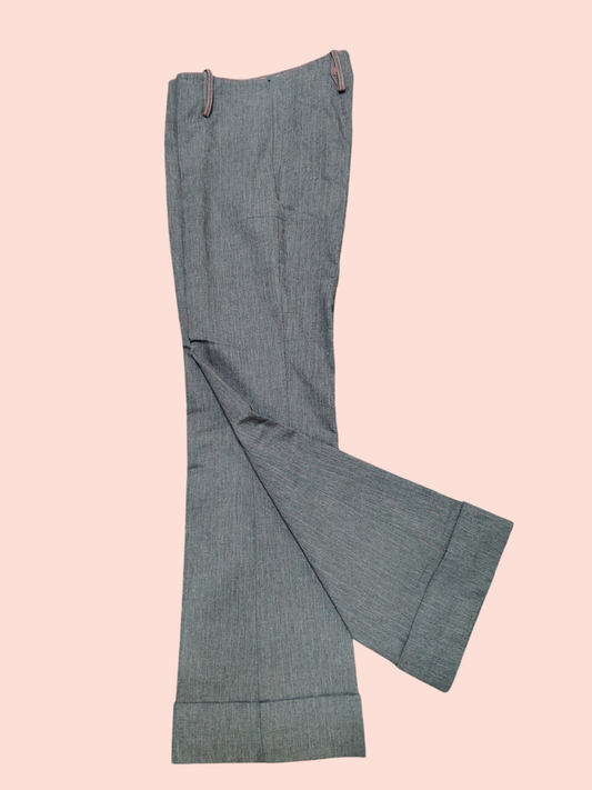 eli ge Hose M Grau mit roten Streifen