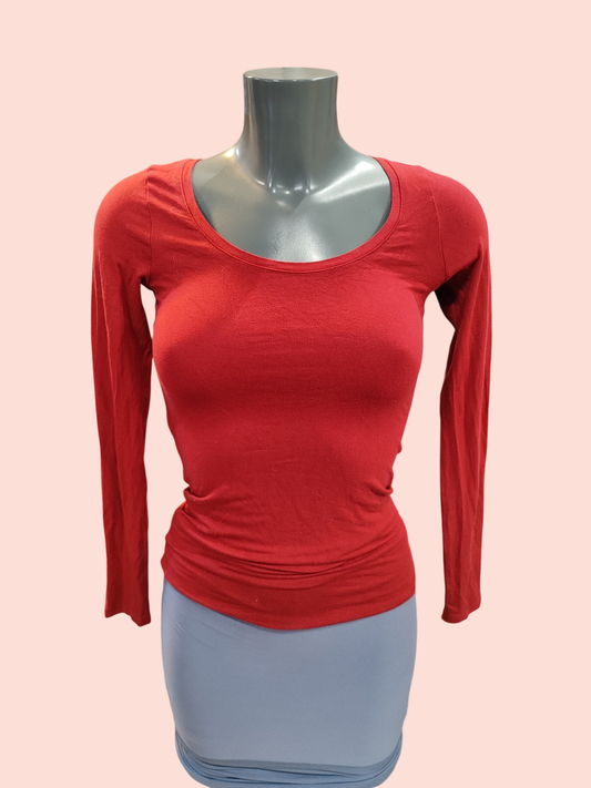 Tezenis Langarmshirt S Rot
