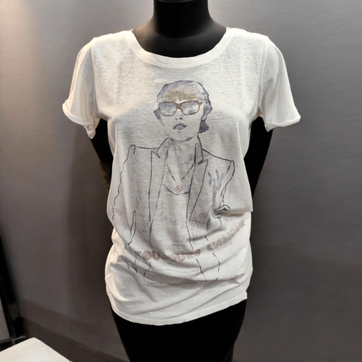 Maison Scotch T-Shirt M weiss