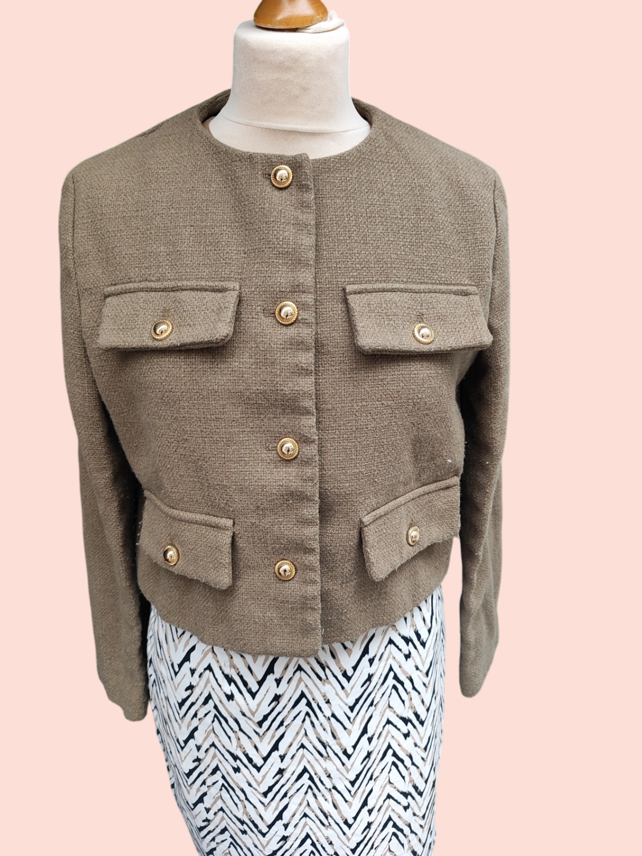 Zara Blazer M Olivengrün