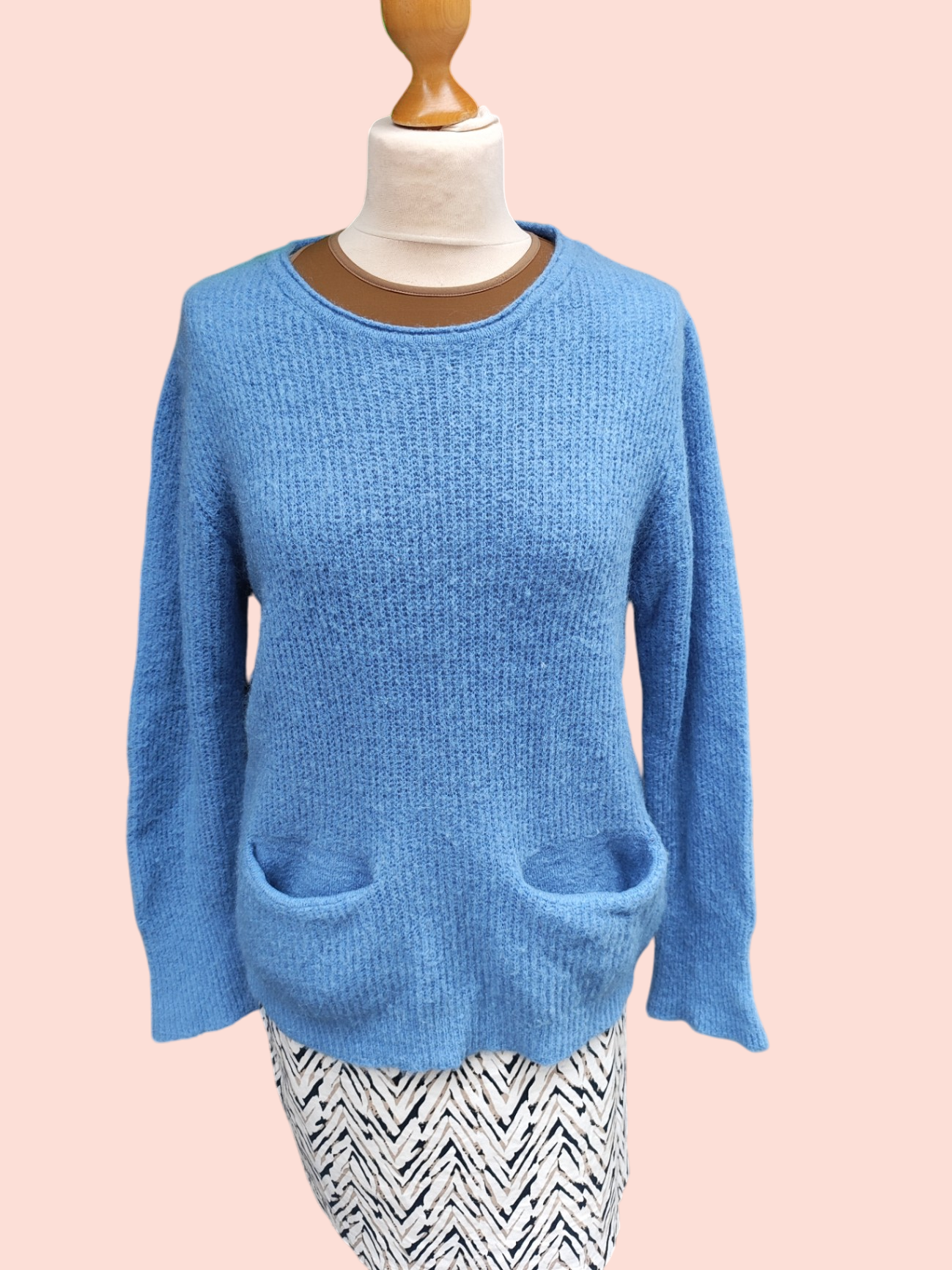 Miss Lucky Pullover S/M Blau